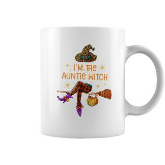 Im The Auntie Witch Spooky Auntie Witchy Halloween Coffee Mug - Seseable