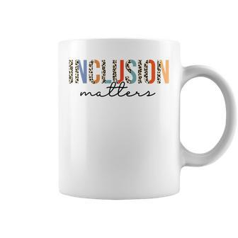 Inclusion Matters Special Education Autism Awareness Teacher V4 Coffee Mug - Thegiftio UK