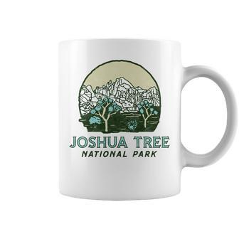Joshua Tree National Park Vintage Mountains & Trees Sketch Coffee Mug | Seseable UK