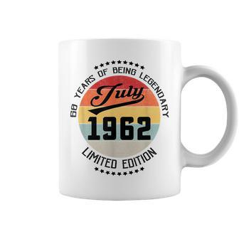 July 1962 60Th Birthday 60 Years Of Being Legendary Coffee Mug - Thegiftio UK