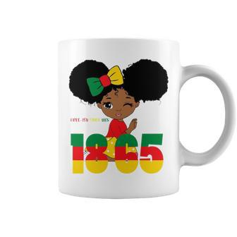 Juneteenth Celebrating 1865 Black Girl Kids Toodlers V2 Coffee Mug - Thegiftio UK