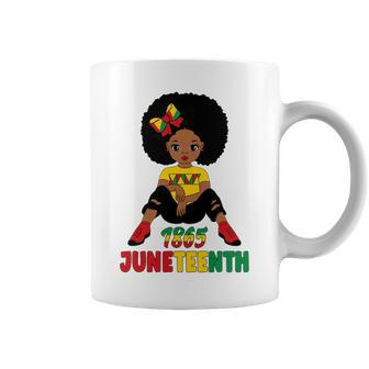 Juneteenth Celebrating 1865 Cute Black Girls Kids Coffee Mug - Thegiftio UK