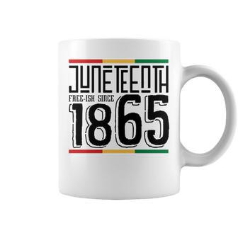 Juneteenth Free Ish Since 1865 Black Pride Afro African American Coffee Mug - Thegiftio UK