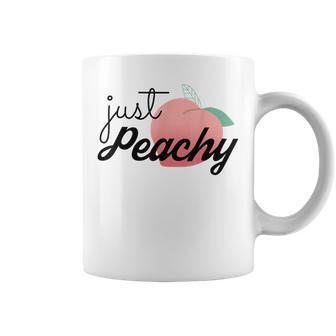 Just Peachy Womens Summer Vacation Girls Trip Besties Gifts Coffee Mug - Thegiftio UK