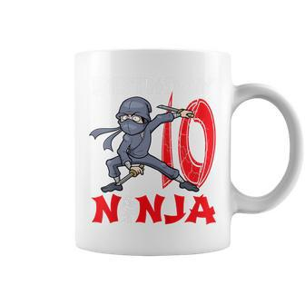 Kids 10 Year Old Gifts 10Th Birthday Ninja Funny For Boy Party Coffee Mug - Thegiftio UK