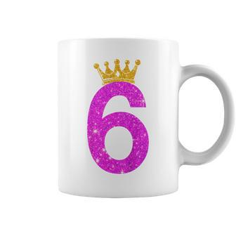 Kids 6 Year Old Gifts 6Th Birthday Girl Ns Golden Crown Funny Coffee Mug - Thegiftio UK