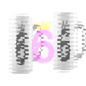 Kids 6 Year Old Gifts 6Th Birthday Girl Ns Golden Crown Funny Coffee Mug - Thegiftio