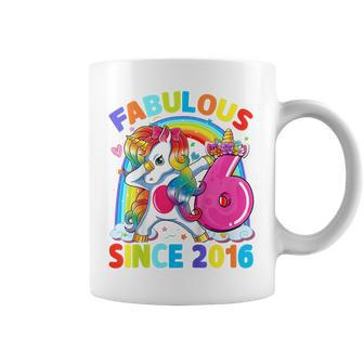 Kids 6 Year Old Gifts Girls Ns Dabbing Unicorn 6Th Birthday Coffee Mug - Thegiftio UK