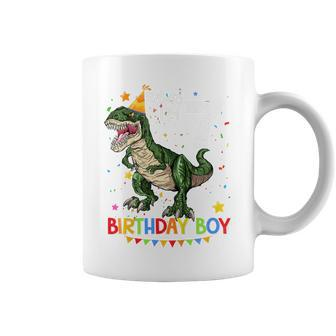 Kids 7 Birthday Boy Kids 7 Year Old 7Th Birthday Dinosaur T Rex Coffee Mug - Thegiftio UK