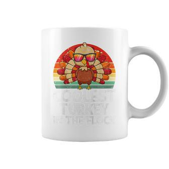 Kids Coolest Turkey In The Flock Thanksgiving Boys Kids Toddler Coffee Mug - Thegiftio UK