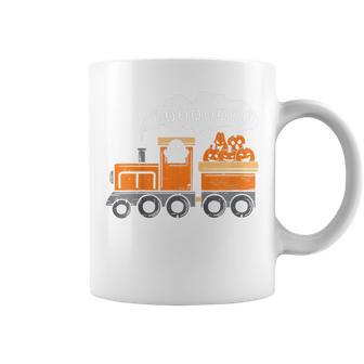 Kids Halloween Train Boo Funny Ghost Pumpkin Toddler Kids Boys Coffee Mug - Thegiftio UK