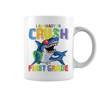 Kids Im Ready To Crush 1St Grade Shark Back To School For Kids Coffee Mug - Seseable