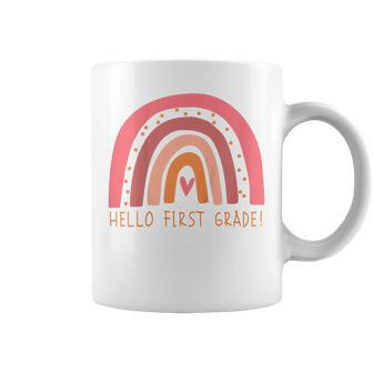 Kids Kids Hello First Grade Back To School Coffee Mug - Thegiftio UK