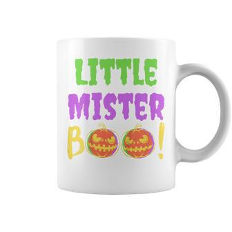 Kids Little Mister Boo Funny Halloween Son Ghost Toddler Kid Boys Coffee Mug - Thegiftio