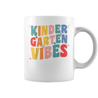 Kindergarten Vibes Groovy Retro For Teacher Kids Students Coffee Mug - Thegiftio UK