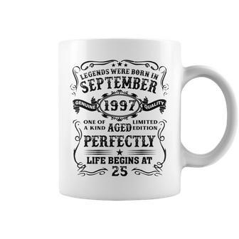 Legends Were Born In September 1997 25 Years Old Gifts Coffee Mug - Thegiftio UK