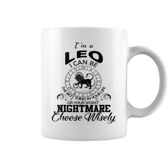 Leo Zodiac Sign Funny Horoscope Lion Birthday Party Costume Coffee Mug - Seseable