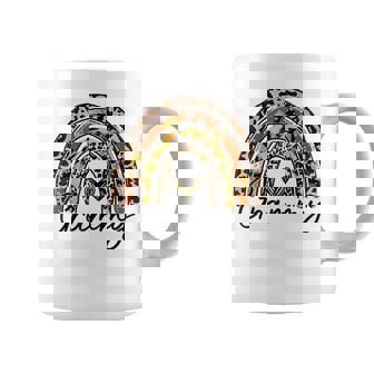 Leopard Rainbow Blessed Grammy Funny Grammy Mothers Day Coffee Mug - Thegiftio