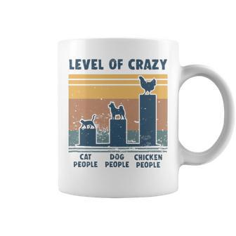 Level Of Crazy Chicken Lover Gift Coffee Mug - Thegiftio UK
