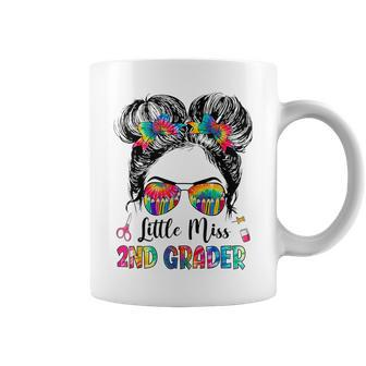 Little Miss 2Nd Grader Tie Dye Messy Bun 2Nd Grade Coffee Mug - Thegiftio UK