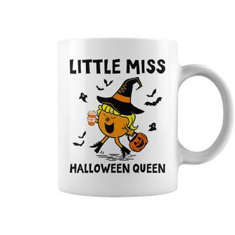 Little Miss Halloween Queen Pumpkin V2 Coffee Mug - Thegiftio UK