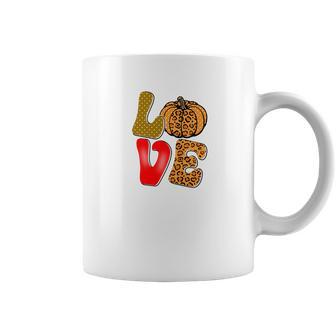 Love Fall Love Pumpkin Coffee Mug - Seseable