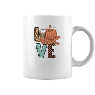Love Pumpkin Latte Things Fall Season Coffee Mug - Seseable
