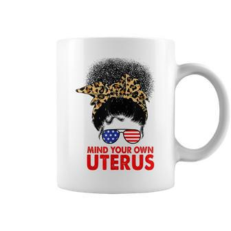 Melanin Leopard Mind Your Own Uterus Pro Choice Feminist  Coffee Mug