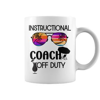 Mens Funny Teacher Off Duty Glass Instructional Coach Off Duty Coffee Mug - Thegiftio UK