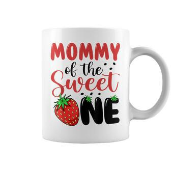Mommy Of The Sweet One Strawberry 1St First Birthday Family Coffee Mug - Thegiftio UK