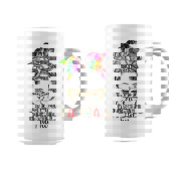 Mothers Day Loud & Proud Baseball Aunt Messy Bun Leopard Coffee Mug - Thegiftio