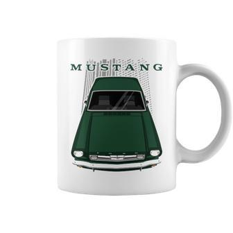 Mustang 1966 Green Graphic Design Printed Casual Daily Basic Coffee Mug - Thegiftio UK