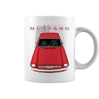 Mustang 1966 Red Graphic Design Printed Casual Daily Basic Coffee Mug - Thegiftio UK