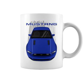 Mustang Gt 2013 To 2014 Blue Graphic Design Printed Casual Daily Basic Coffee Mug - Thegiftio UK