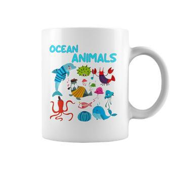 Ocean Animals Marine Creatures Under The Sea Gift Coffee Mug | Mazezy