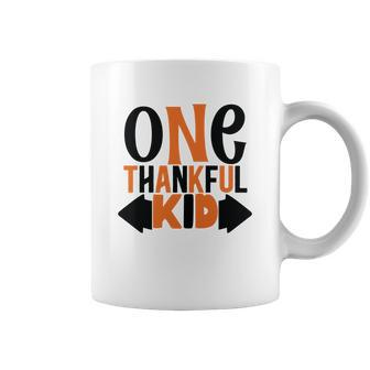 One Thankful Kid Fall Yall Season Coffee Mug - Seseable