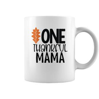 One Thankful Mama Fall Gift For Mom Coffee Mug - Seseable