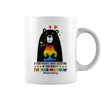Parents Accepting Im Your Mom Now Bear Hug Lgbtq Gay Pride Coffee Mug - Thegiftio UK