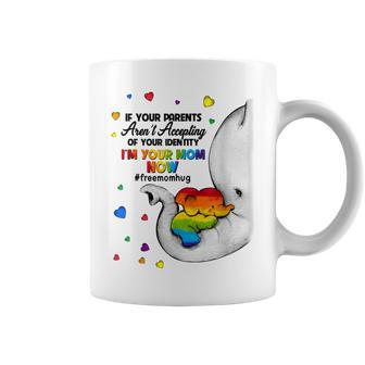 Parents Accepting Im Your Mom Now Elephant Lgbtq Gay Pride Coffee Mug - Thegiftio UK