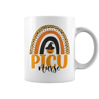 Picu Nurse Halloween Rainbow Leopard Print Nursing Coffee Mug - Thegiftio UK
