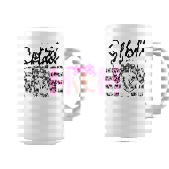 Pink Leopard Softball Mom Bandana Baseball Mama Mothers Day Coffee Mug - Thegiftio