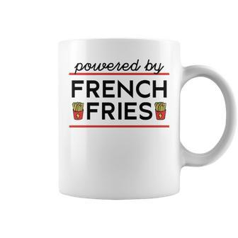 Powered By French Fries Coffee Mug - Seseable