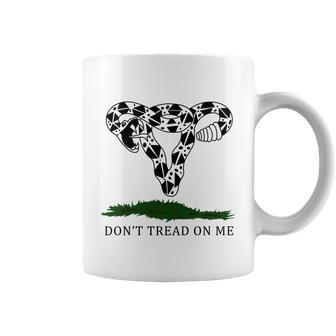 Pro Choice Pro Abortion Don’T Tread On Me Uterus Reproductive Rights Coffee Mug - Monsterry DE