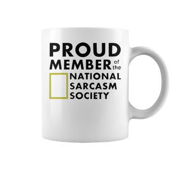 Proud Member Of The National Sarcasm Society V2 Coffee Mug - Seseable