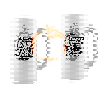 Pumpkin Thick Thights And Spooky Vibes Halloween Coffee Mug - Seseable