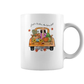 Pumpkin Truck Just A Teacher Who Loves Fall Coffee Mug - Seseable