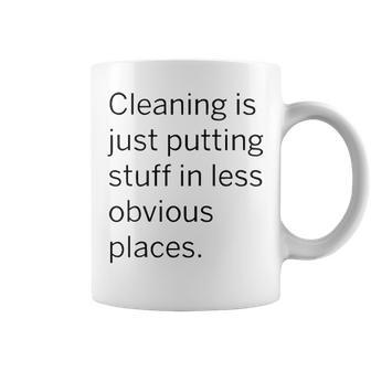 Putting Stuff In Less Obvious Places V2 Coffee Mug - Seseable