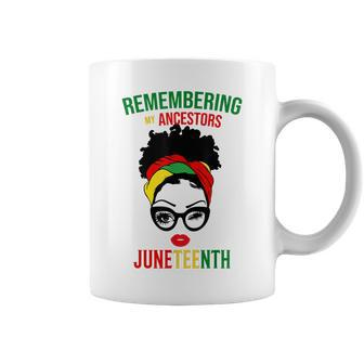 Remembering My Ancestors Junenth Black Freedom 1865 Gifts Coffee Mug - Thegiftio UK