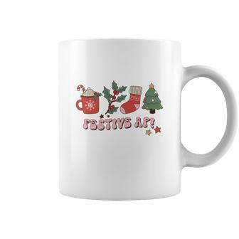 Retro Christmas Christmas Coffee Festive Af Coffee Mug - Seseable