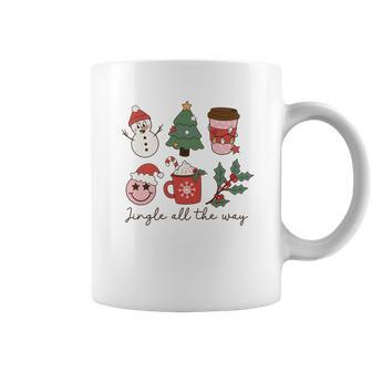 Retro Christmas Jingle All The Way Coffee Mug - Seseable